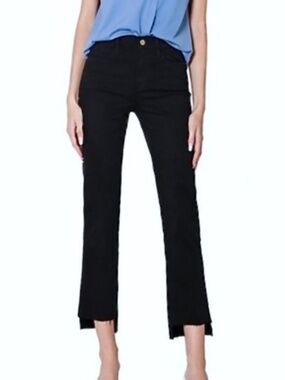 FRAME DENIM Film Noir Le High Straight Raw Stagger Jeans Size 31